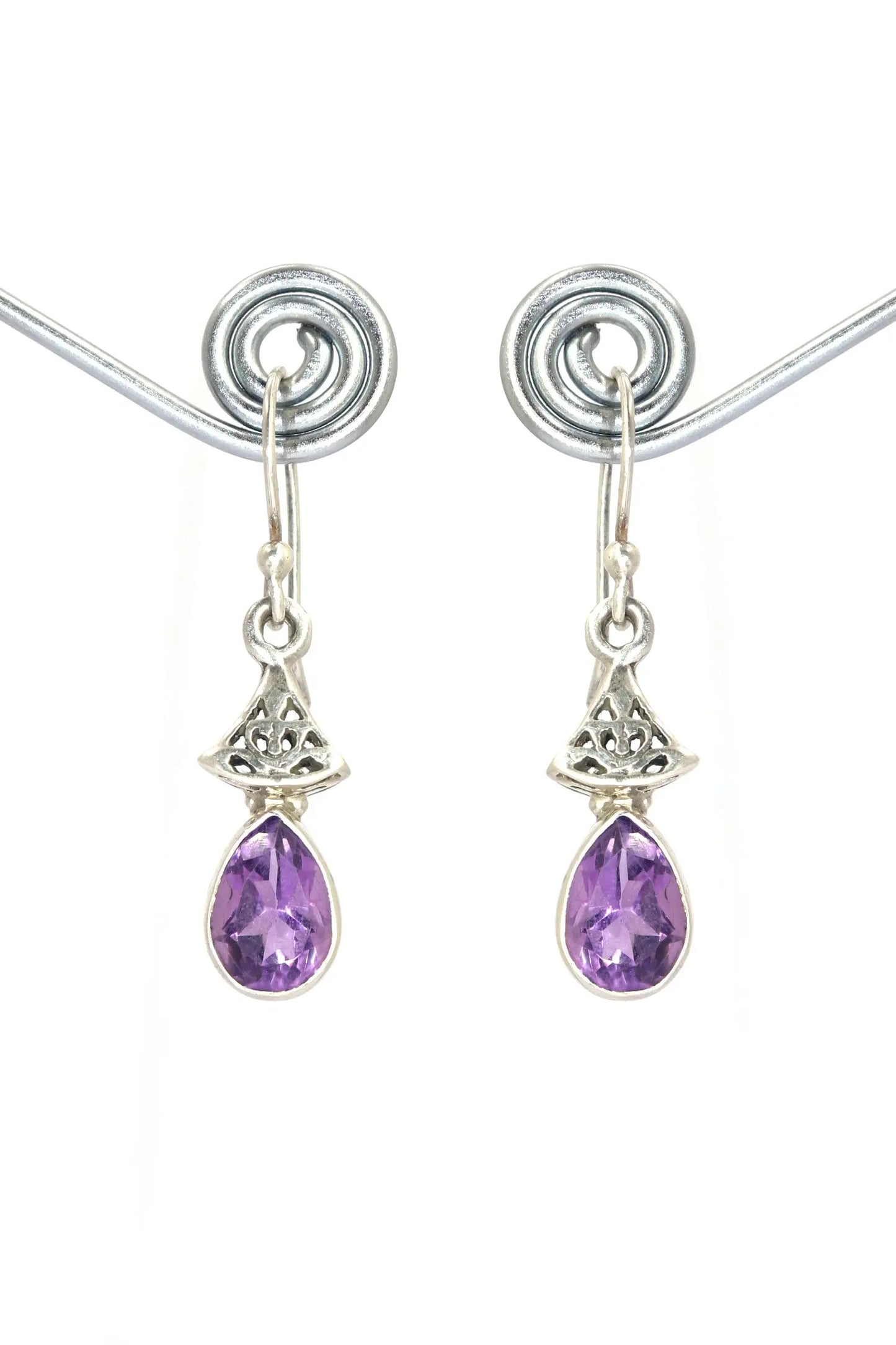 Amethyst Gemstone Earrings Exclusive Designs Jewelry