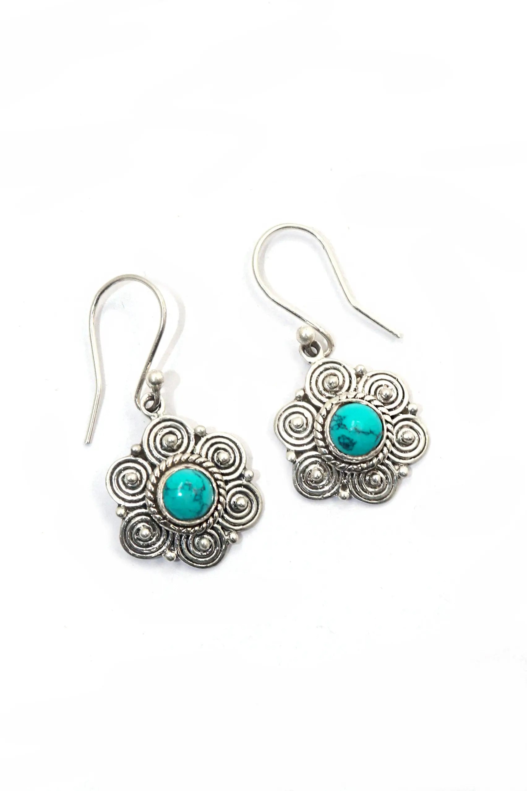 Designer Earrings Turquoise Gemstones Unique Women’s Earring