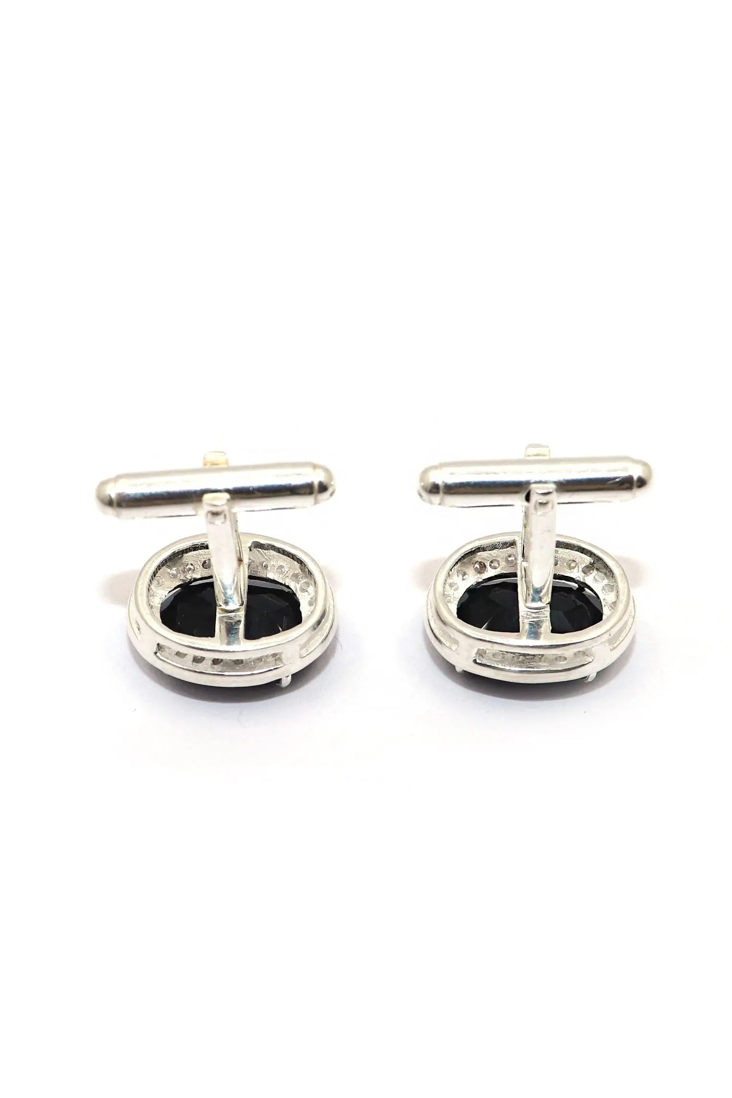 Elegant Garnet with Zircon cufflinks Men's Jewelry