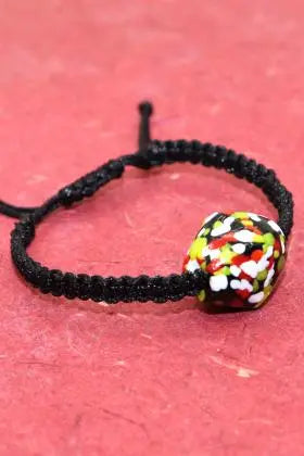 Fancy Multi Color Bead with Adjustable Thread Bracelet