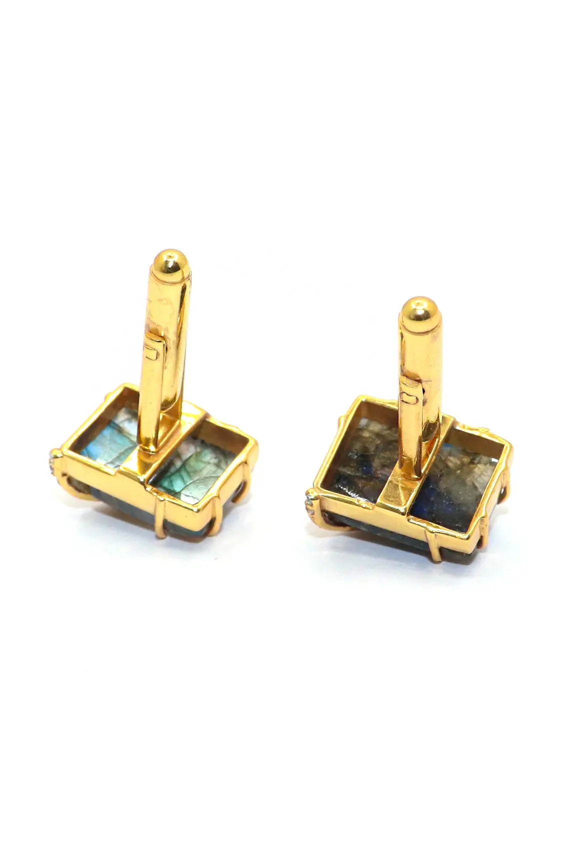 Gold Plated Royal Touch Labradorite Gemstone cufflinks Jewelry