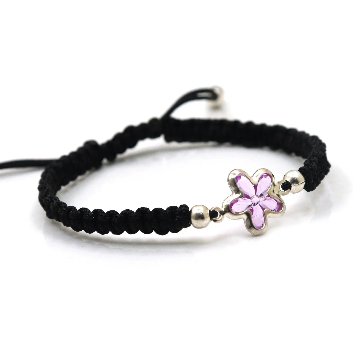 Purple Flower Design Legacy Thread Bracelet