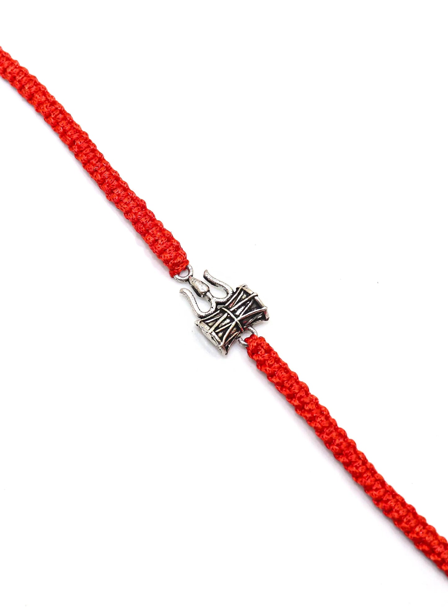 Shiva damru and trishula Charm Sibling Rakhi Band