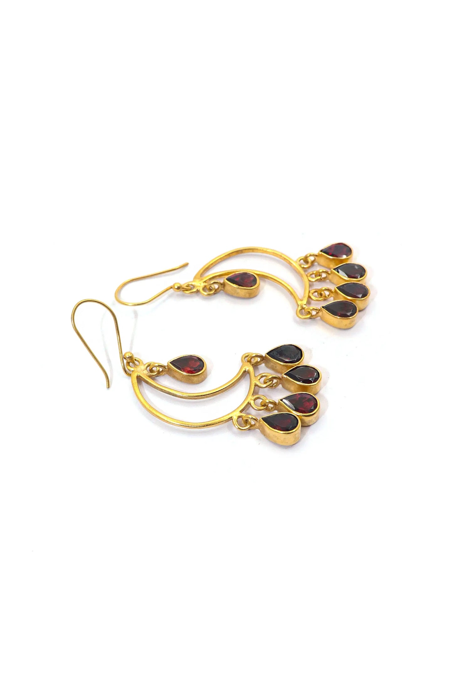 Timeless Beauty Handcrafted Garnet Gemstone Earrings for Every Occasion