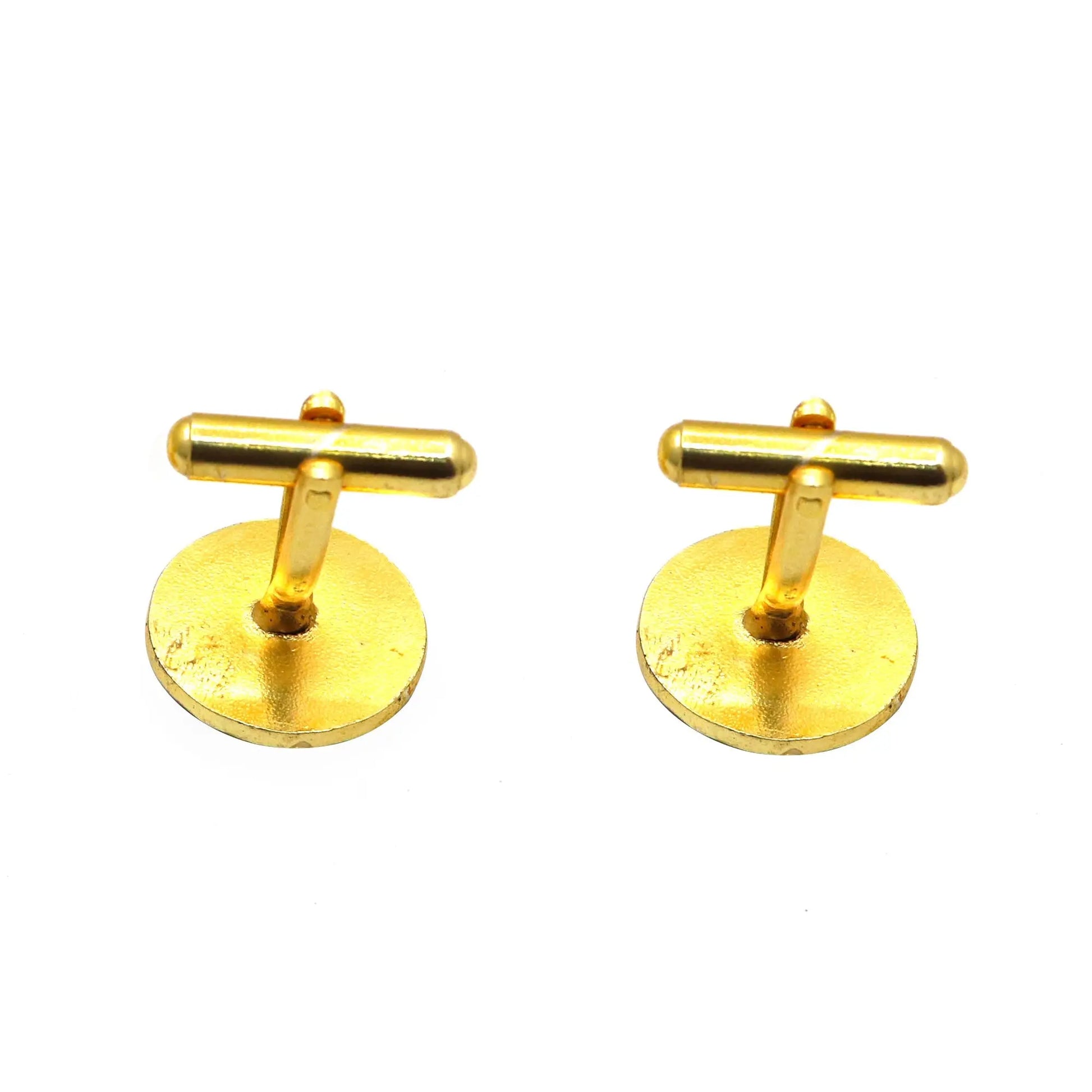 Gold Plated Enamel Horse Design Cufflinks Jewelry VJewels