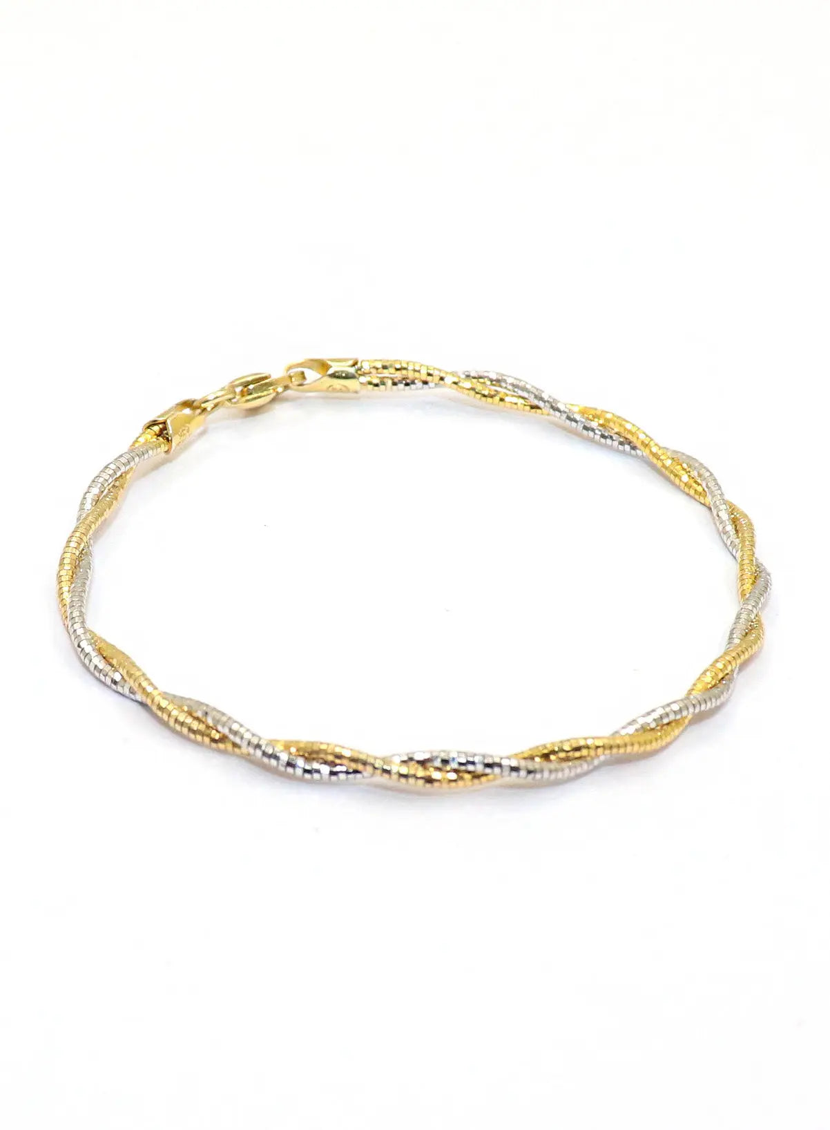 Italian Silver and Gold Plated Chains Designer Bracelet Jewelry - VJewels