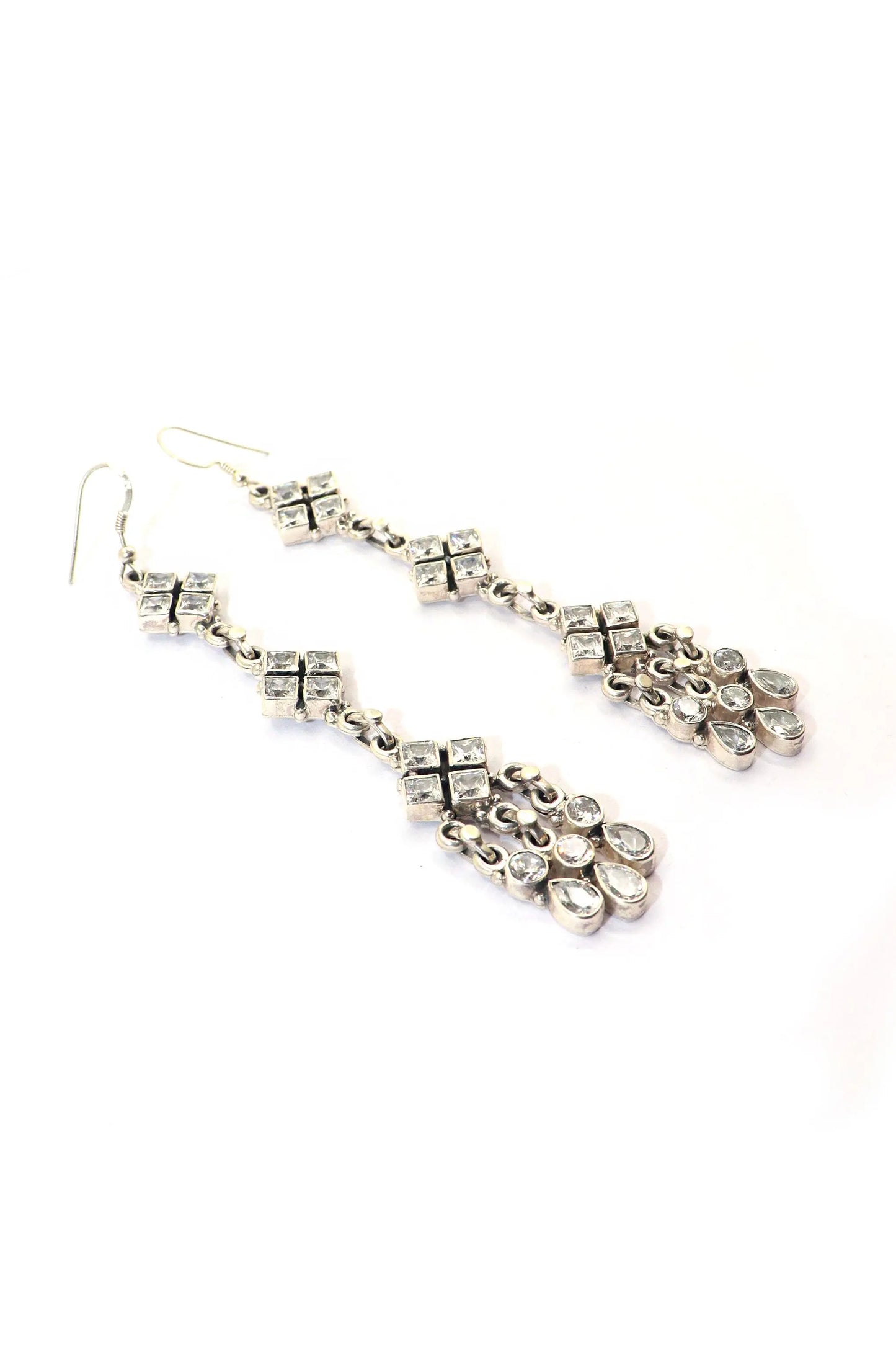 Wedding Edition with Zircon Long Earring Jewelry