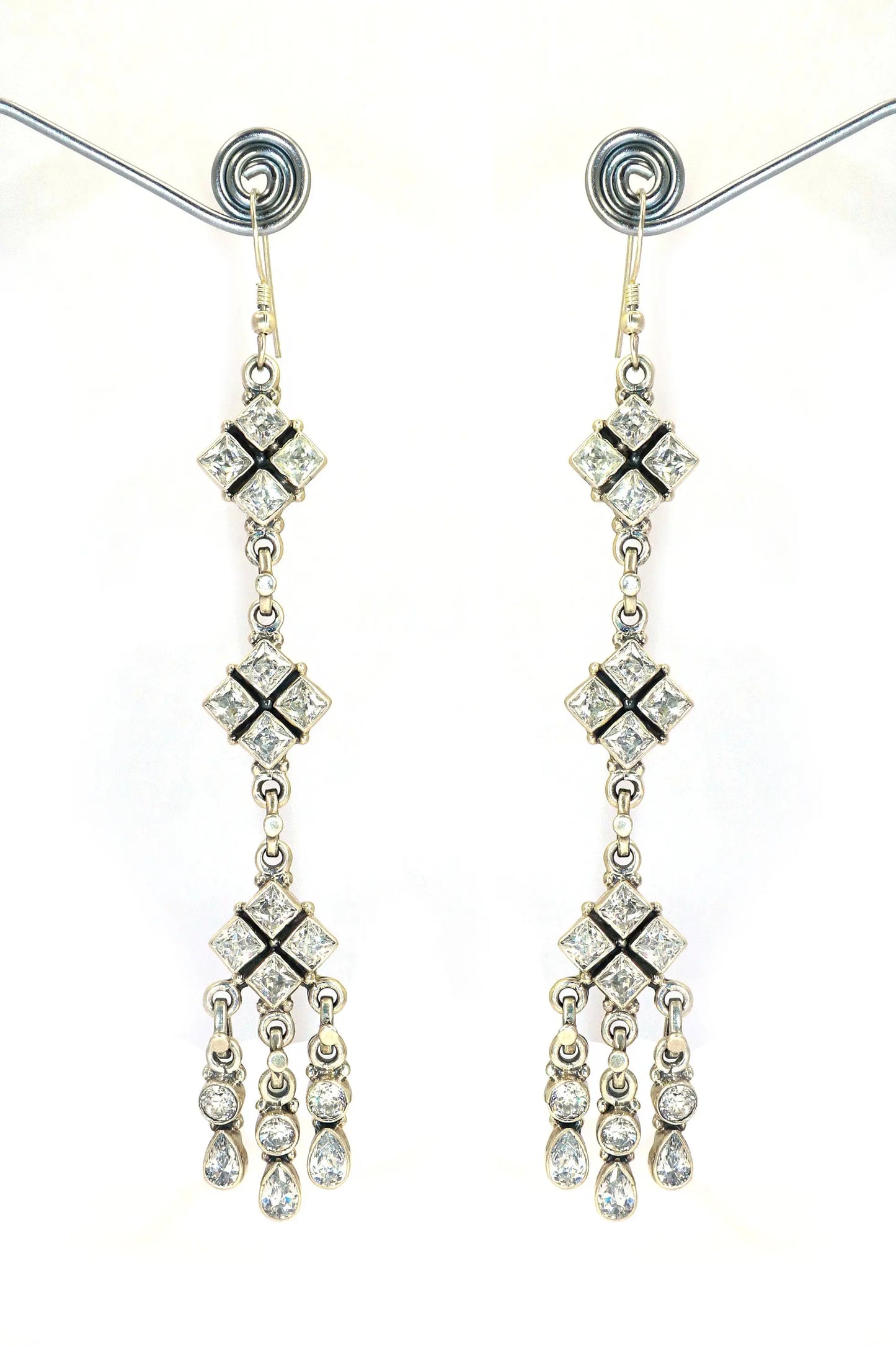 Wedding Edition with Zircon Long Earring Jewelry